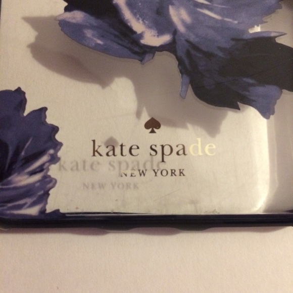 kate ♠️ blue & black flower cover iPhone 6+/7+/8+ - Picture 2 of 8